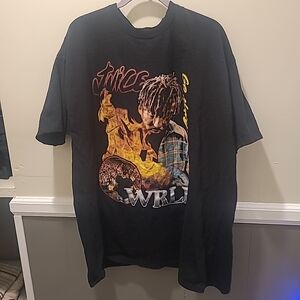 Juice Wrld 999 Club Go Hard Black Tee Shirt XXLarge